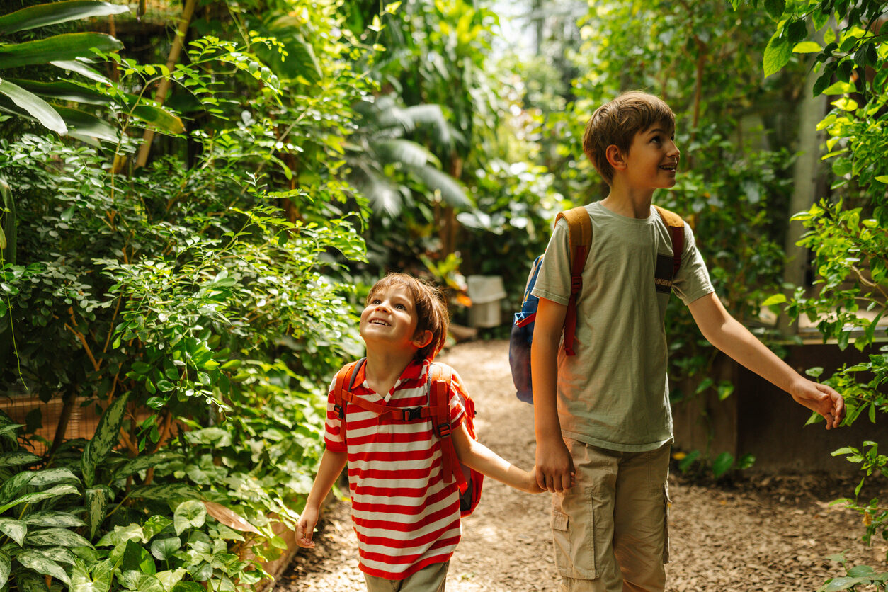 Visiting botanical garden together